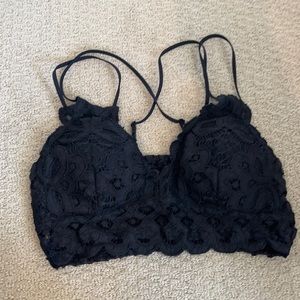 Lace Bralette in Black